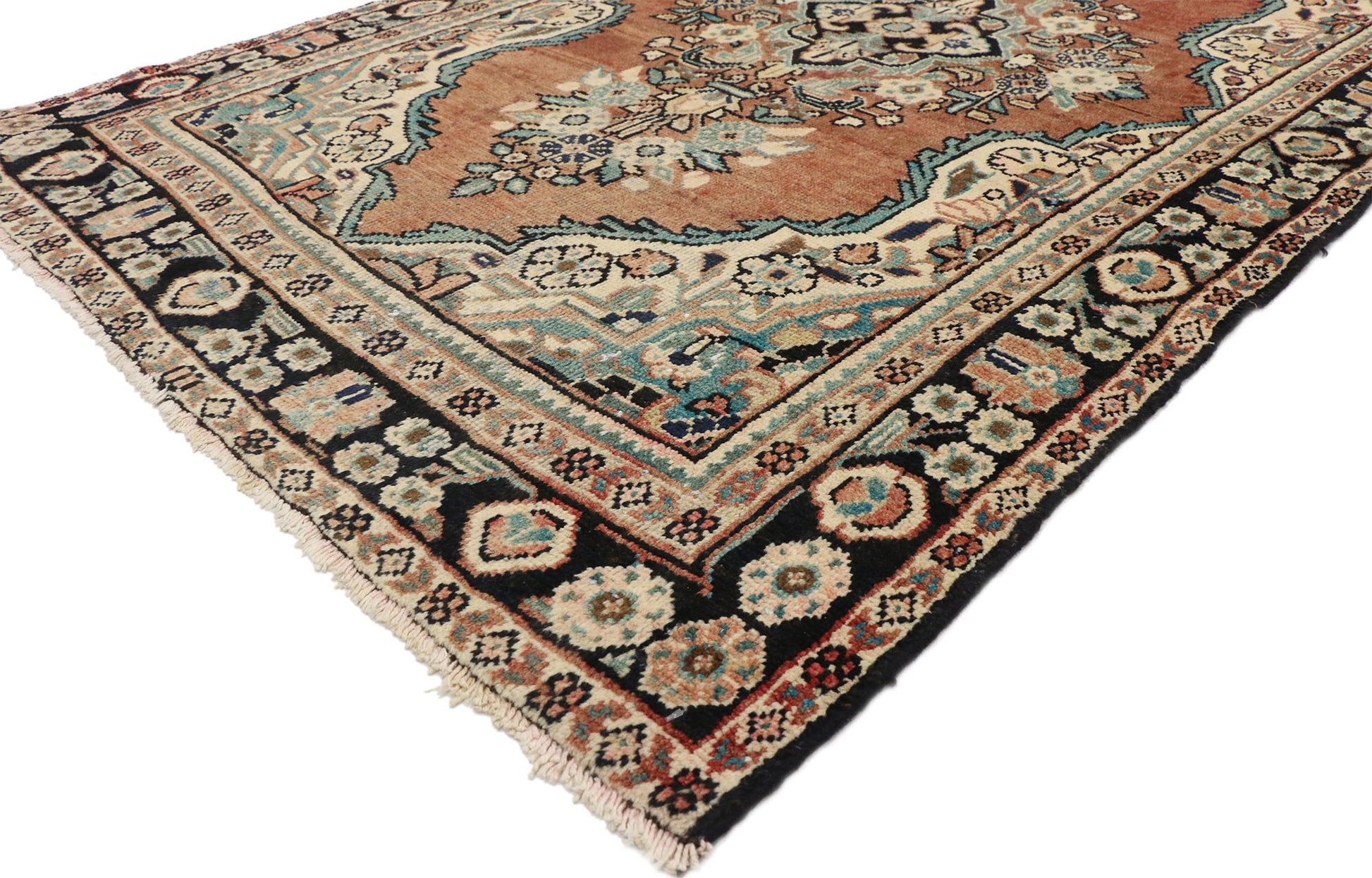 4 x 7 Vintage Persian Mahal Rug 75188