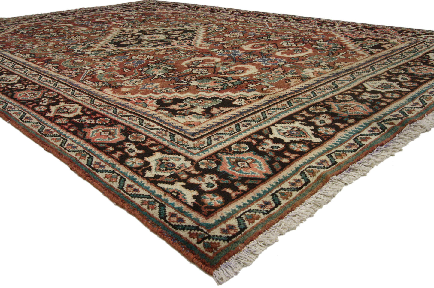 7 x 10 Vintage Persian Mahal Rug 75189