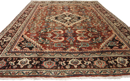 7 x 10 Vintage Persian Mahal Rug 75189