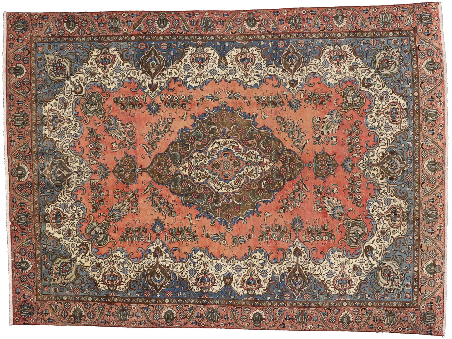 8 x 12 Vintage Tabriz Rug 75205