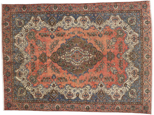 8 x 12 Vintage Tabriz Rug 75205