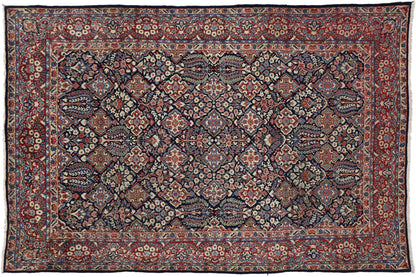 6 x 10 Vintage Yazd Rug 75211