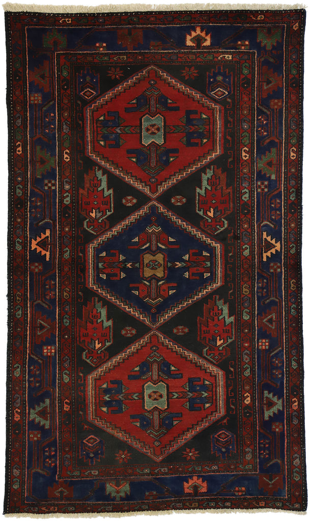 4 x 7 Vintage Persian Hamadan Rug 75237