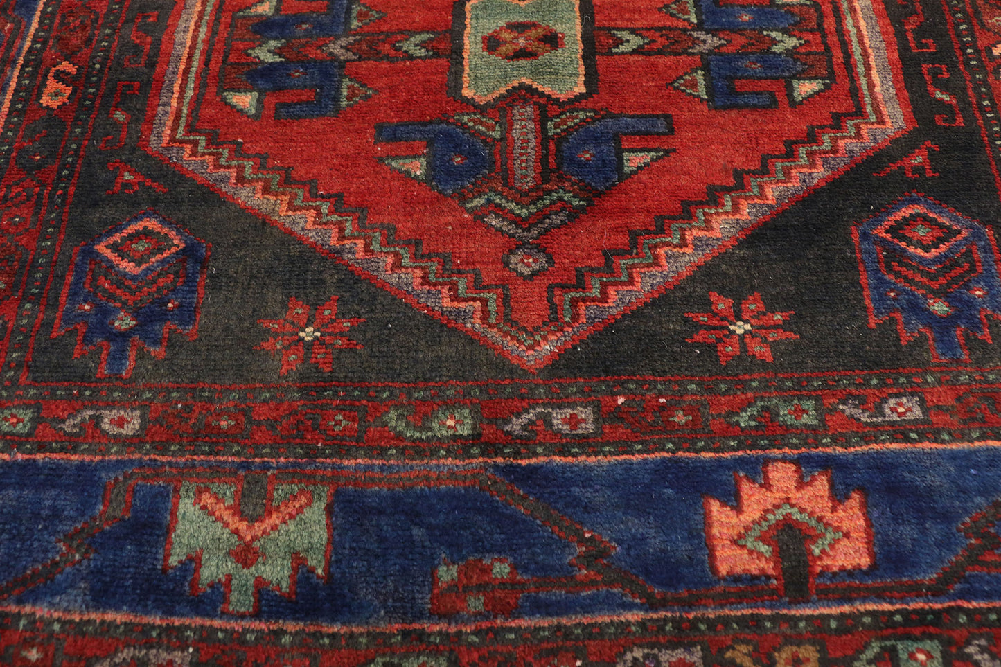 4 x 7 Vintage Persian Hamadan Rug 75237