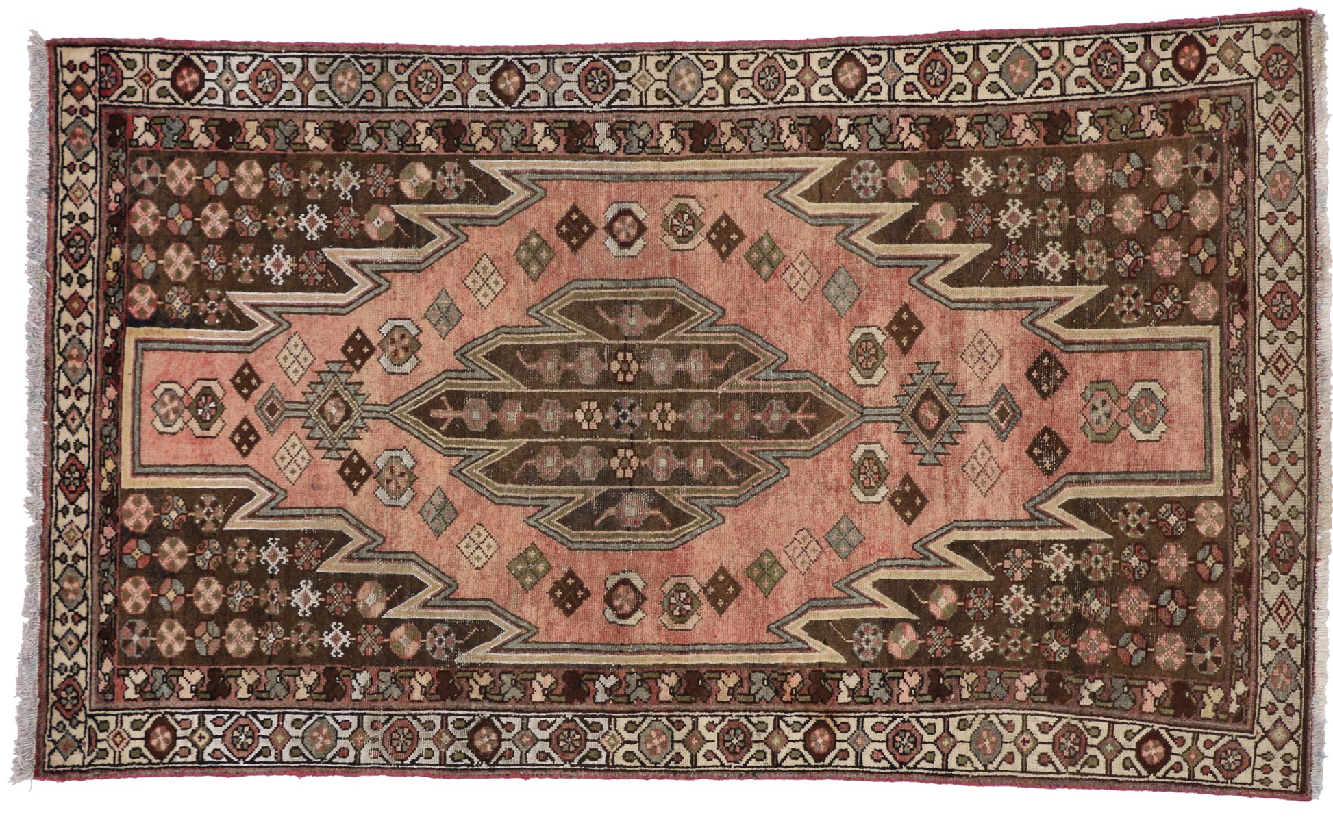 4 x 6 Vintage Hamadan Rug 75239