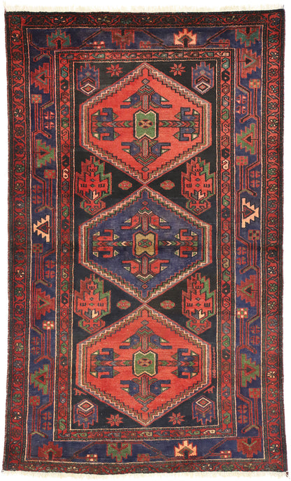 4 x 7 Vintage Hamadan Rug 75242