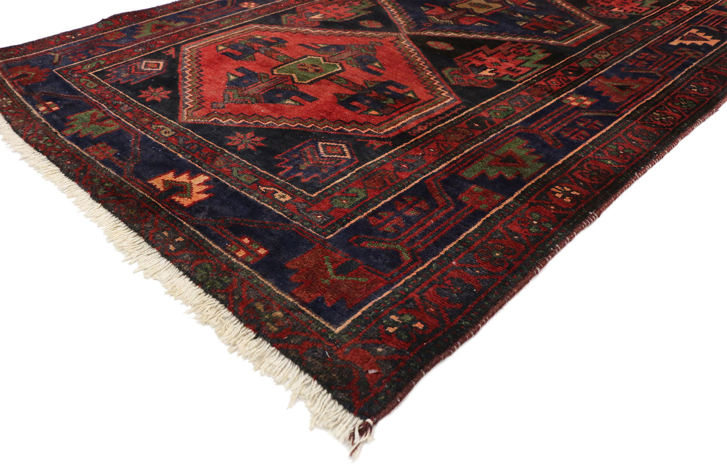 4 x 7 Vintage Hamadan Rug 75242