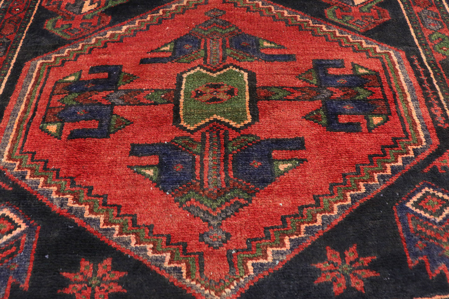 4 x 7 Vintage Hamadan Rug 75242