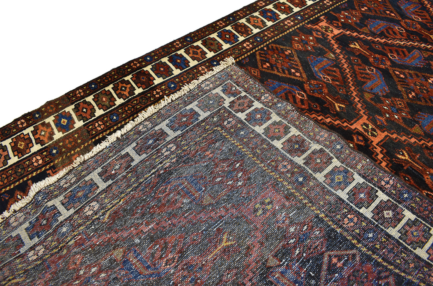 5 x 10 Vintage Persian Bakhtiari Rug 75256