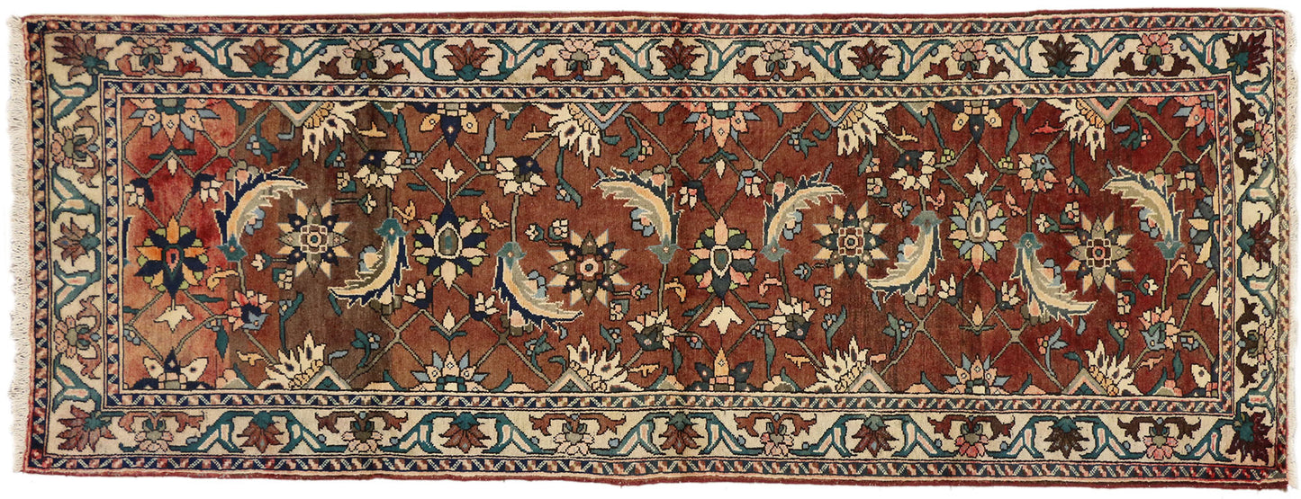 4 x 10 Vintage Persian Bakhtiari Rug 75262