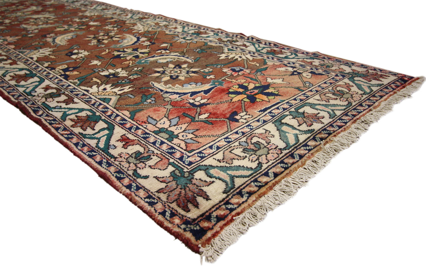 4 x 10 Vintage Persian Bakhtiari Rug 75262