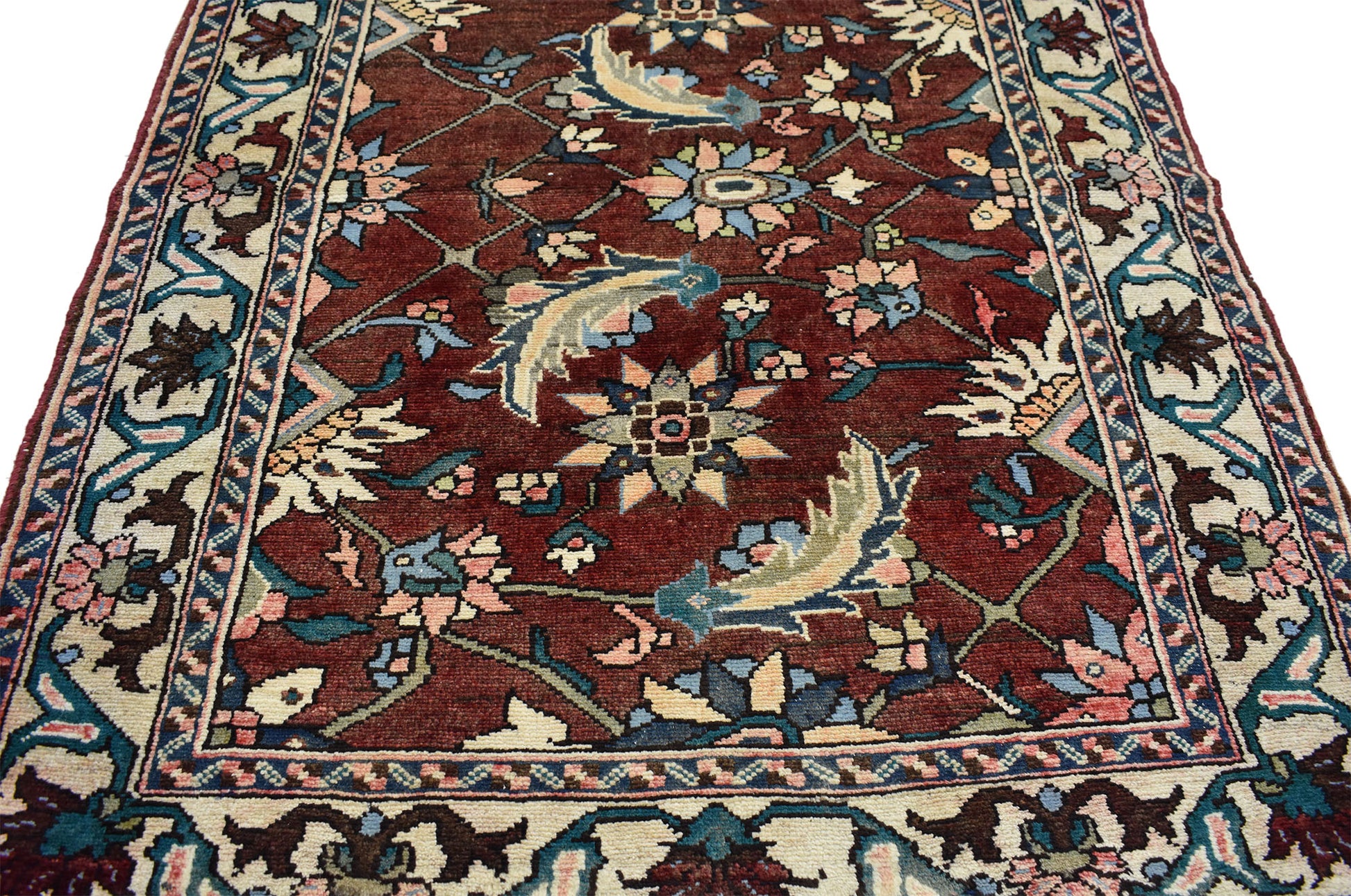 4 x 10 Vintage Persian Bakhtiari Rug 75262