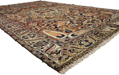 7 x 11 Vintage Persian Bakhtiari Rug 75264