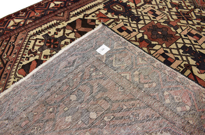 7 x 10 Antique Persian Bakhtiari Rug 75268