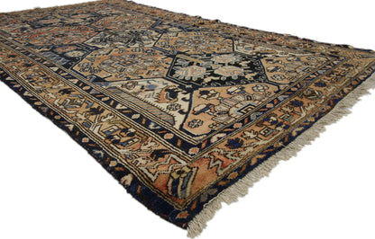 4 x 7 Vintage Persian Bakhtiari Rug 75270