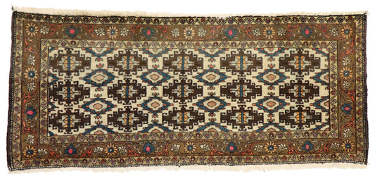 2 x 5 Vintage Persian Semnan Rug 75294