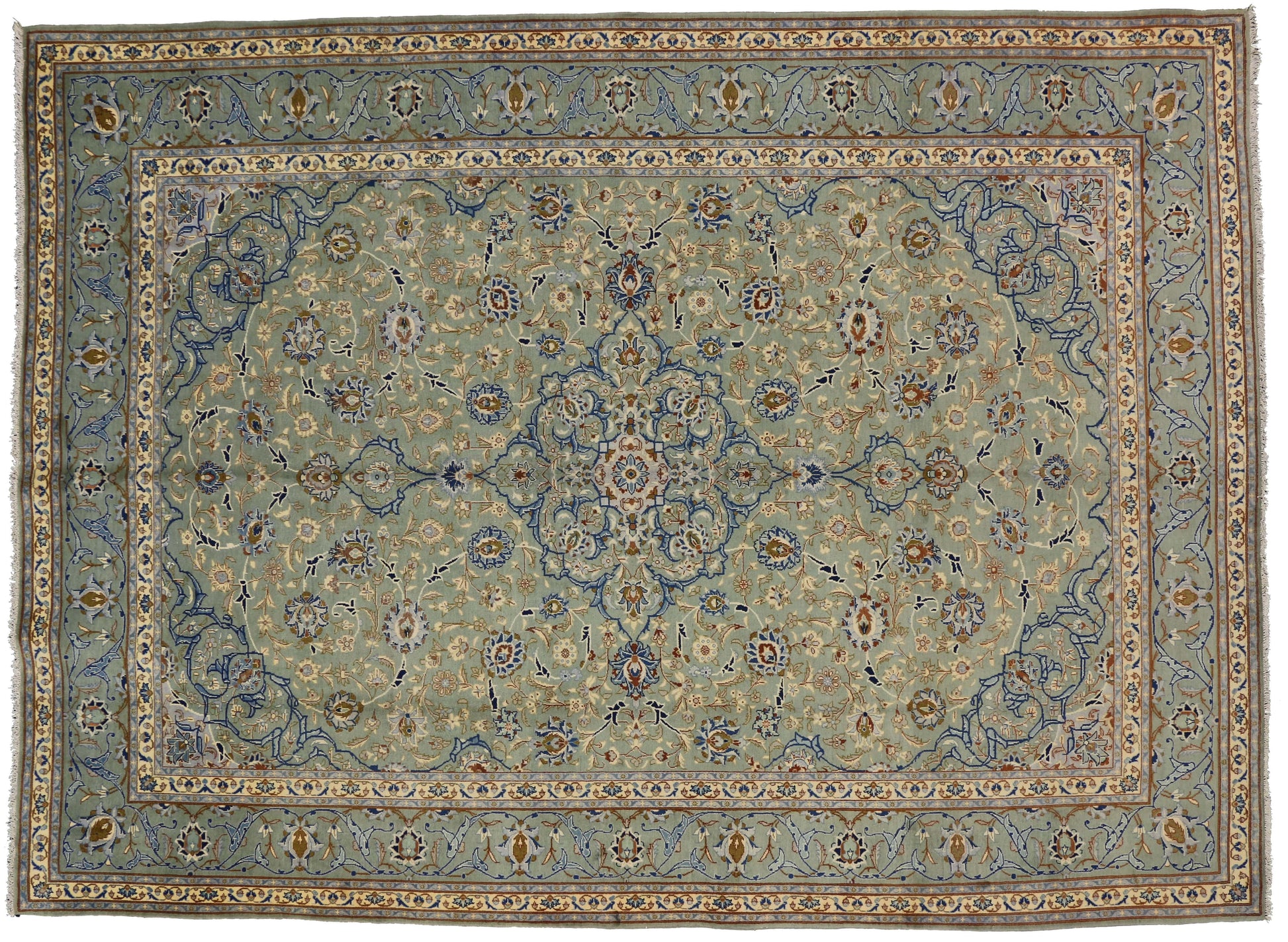 9 x 13 Vintage Isfahan Rug 75295