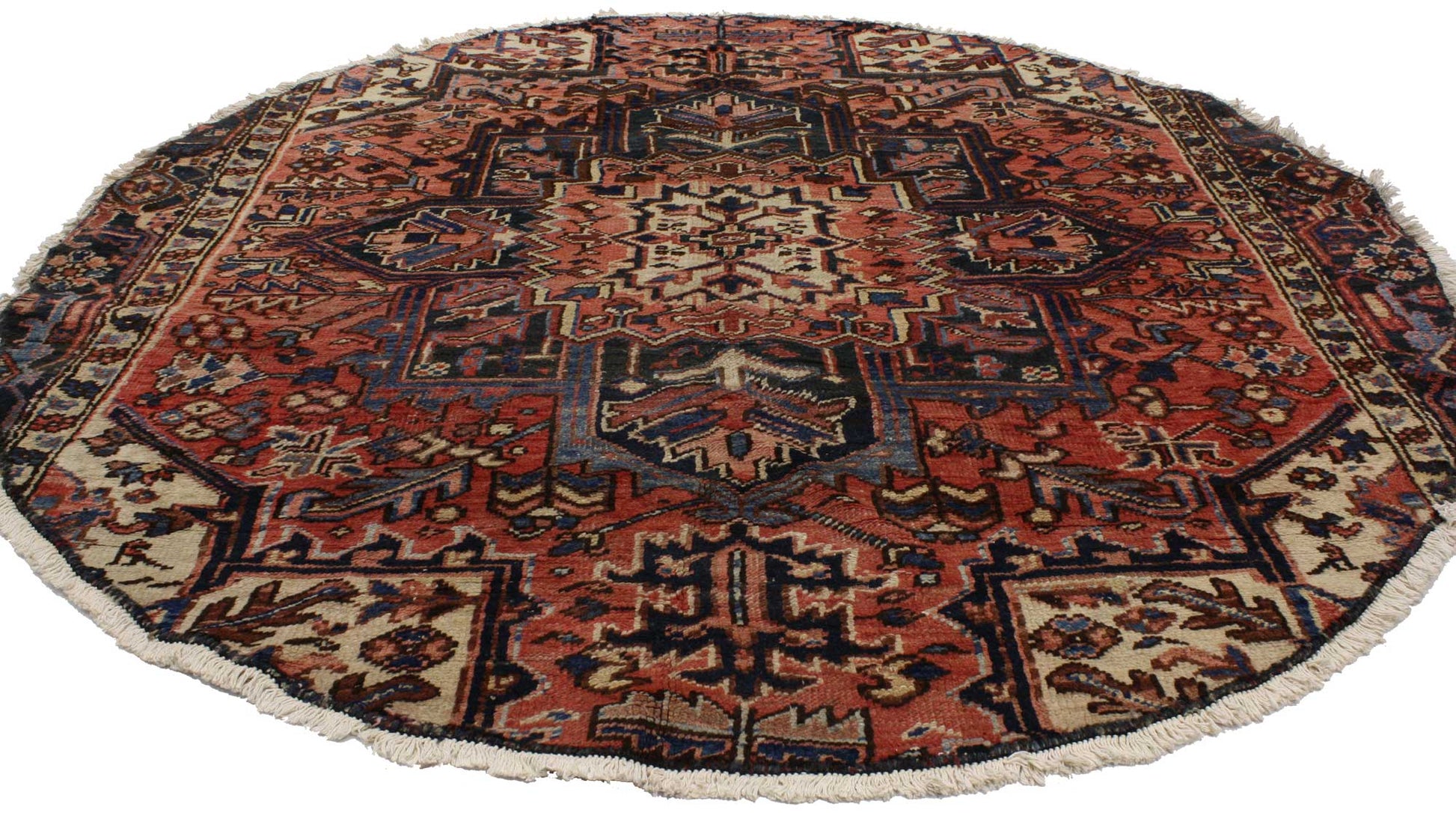 6 x 6 Vintage Heriz Rug 75307
