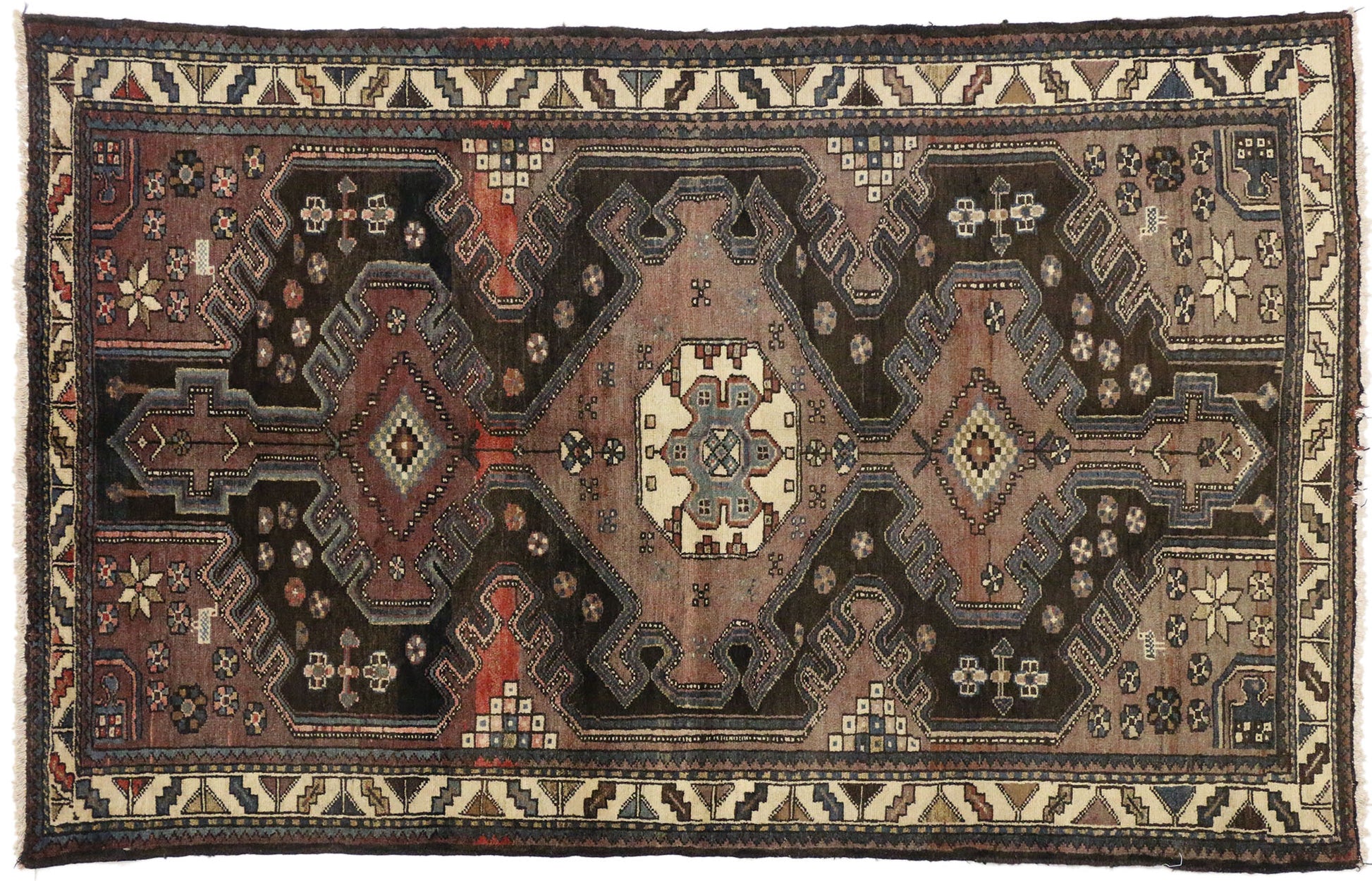 4 x 7 Antique Hamadan Rug 75327
