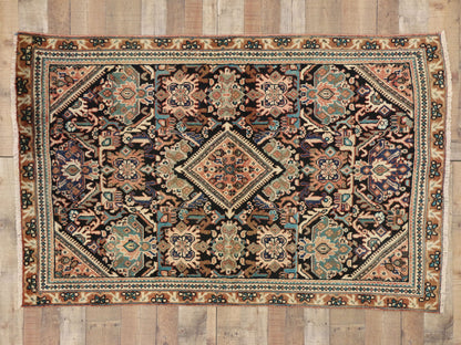 4 x 7 Vintage Persian Mahal Rug 75329