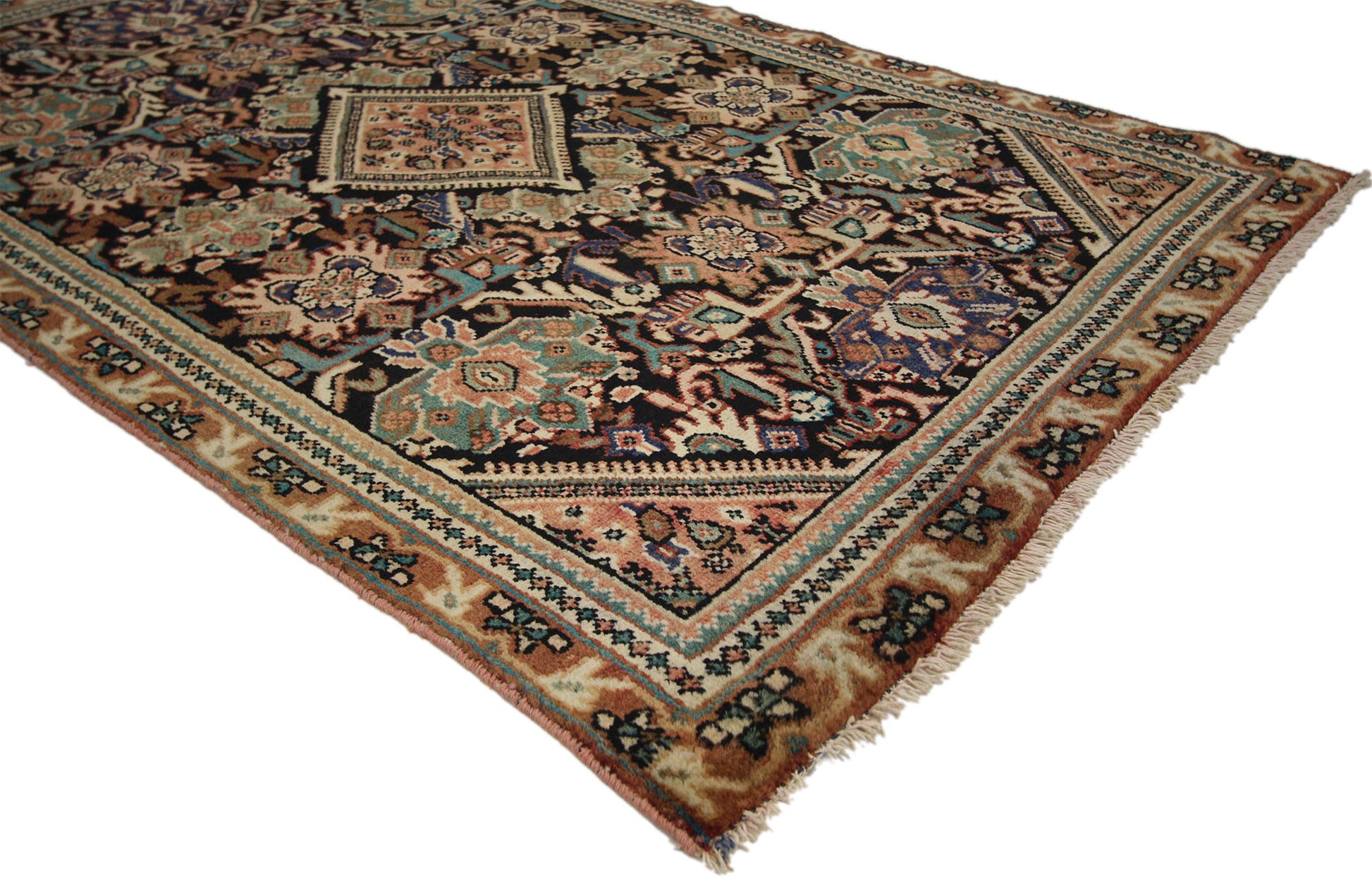 4 x 7 Vintage Persian Mahal Rug 75329