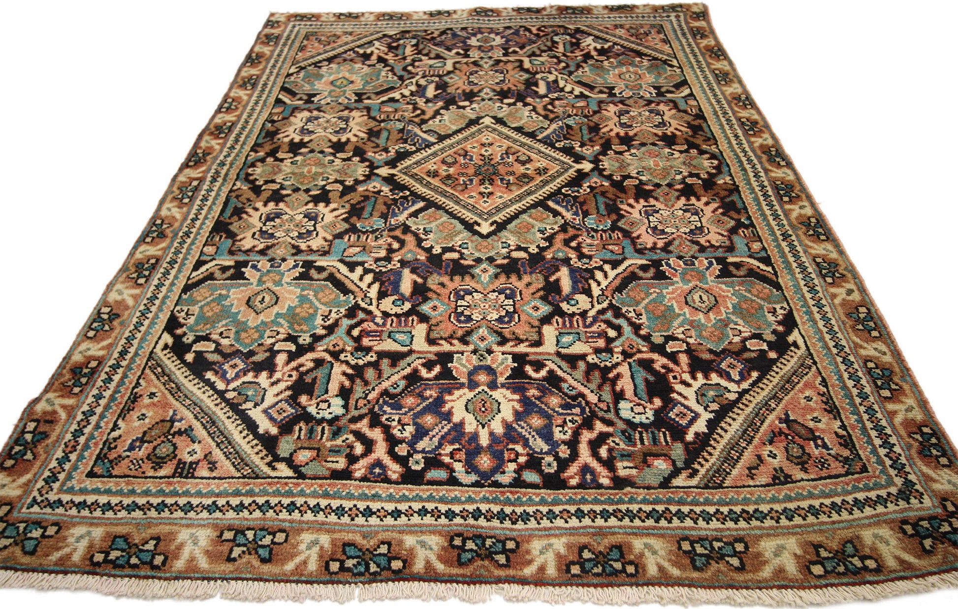 4 x 7 Vintage Persian Mahal Rug 75329
