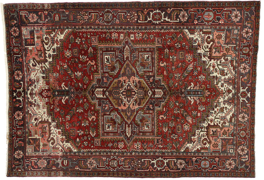 7 x 10 Vintage Persian Heriz Rug 75334