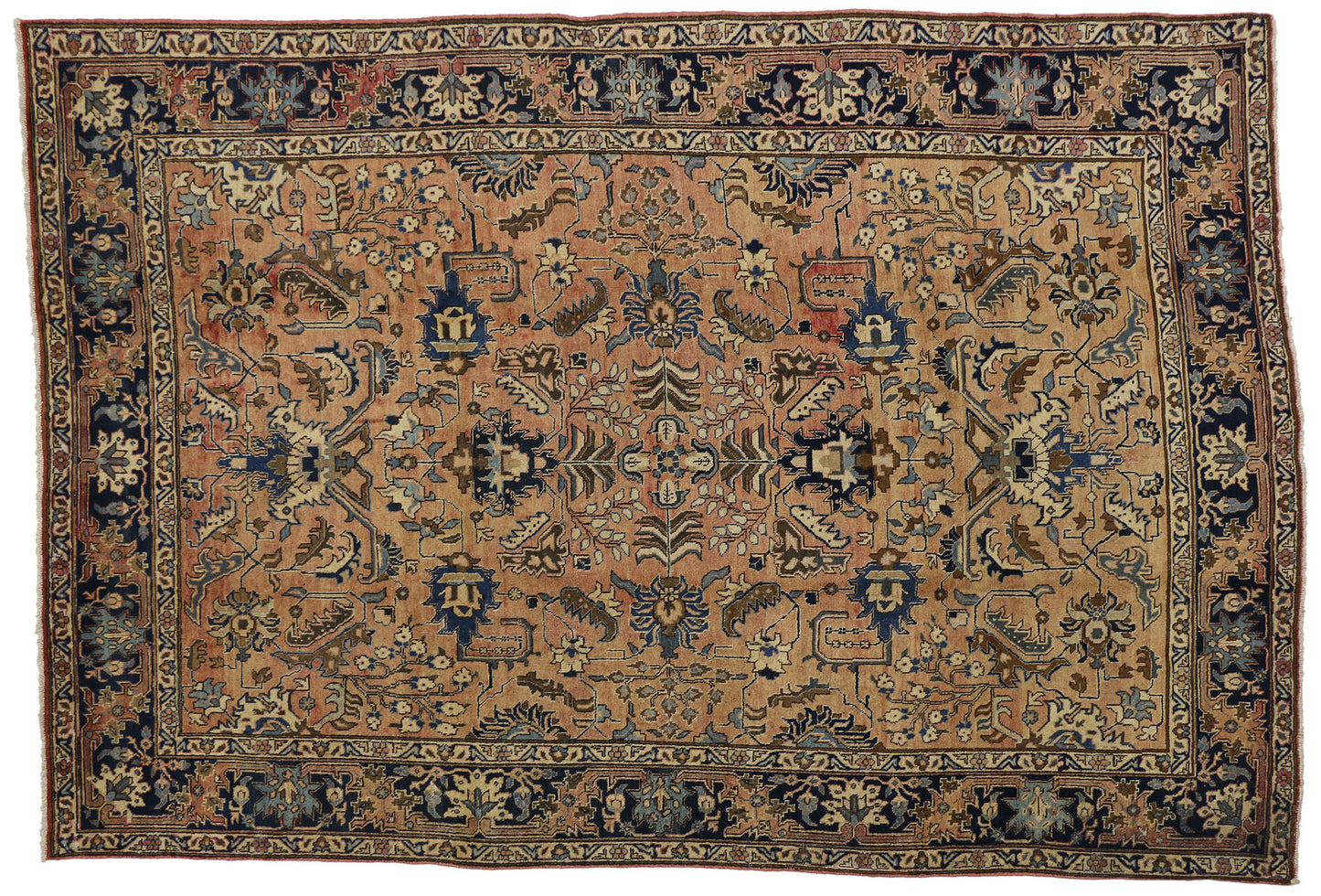 7 x 11 Vintage Tabriz Rug 75337