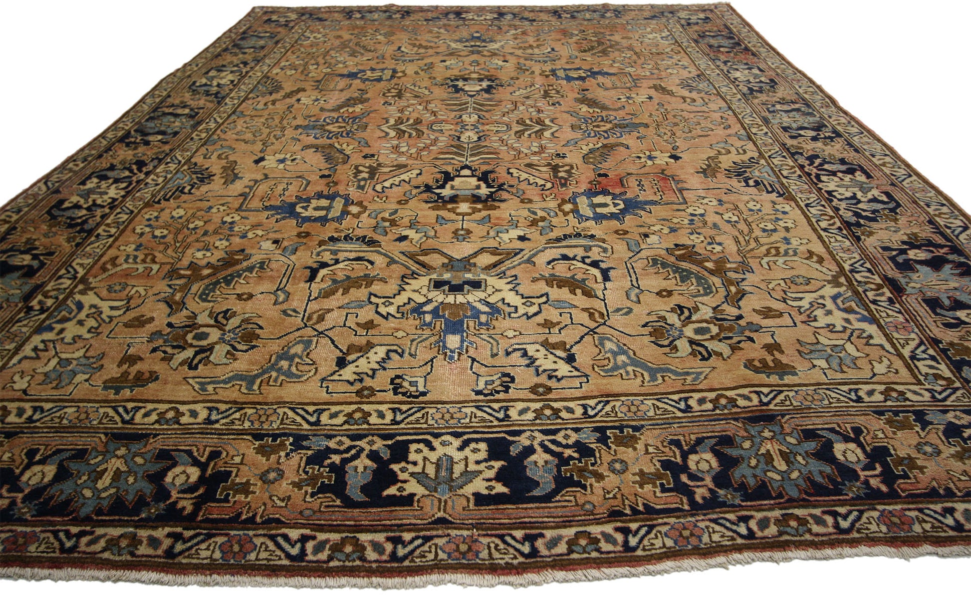 7 x 11 Vintage Tabriz Rug 75337
