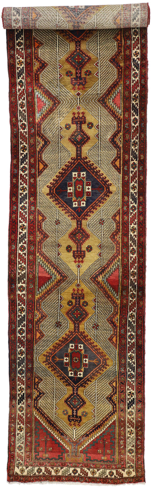 3 x 15 Vintage Persian Azerbaijan Rug 75338