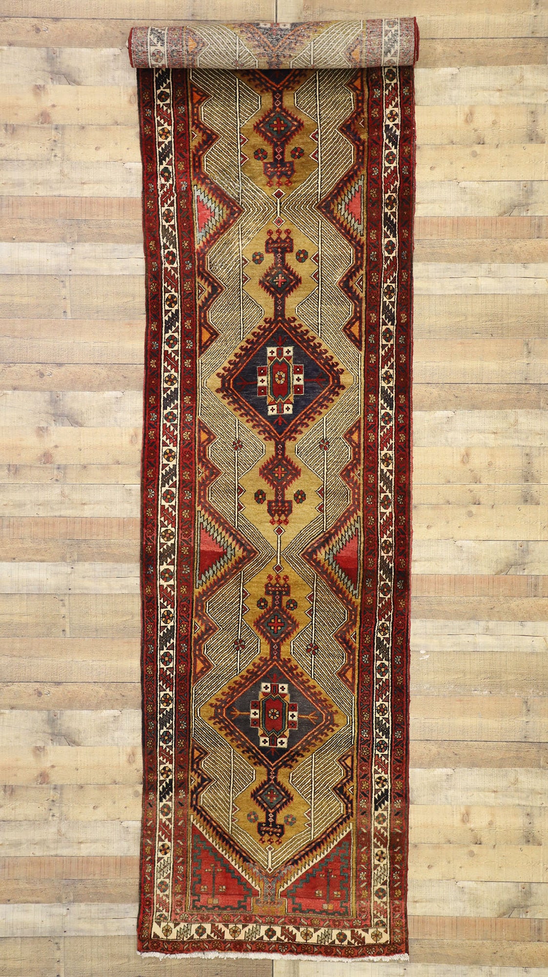 3 x 15 Vintage Persian Azerbaijan Rug 75338