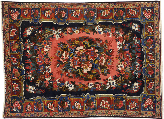 7 x 10 Antique Persian Bakhtiari Rug 75358