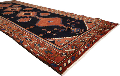 4 x 10 Antique Persian Hamadan Runner 75359