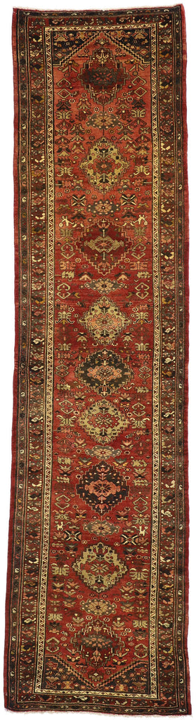 3 x 13 Vintage Persian Hamadan Runner 75364