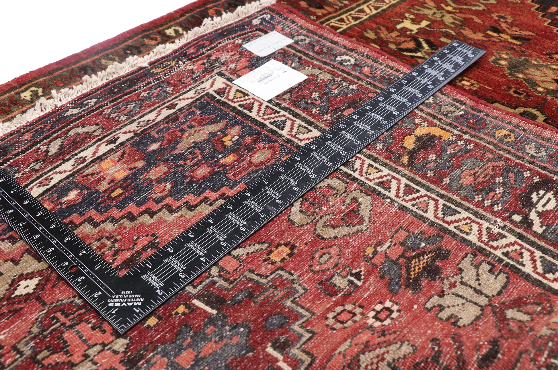 3 x 13 Vintage Persian Hamadan Runner 75364
