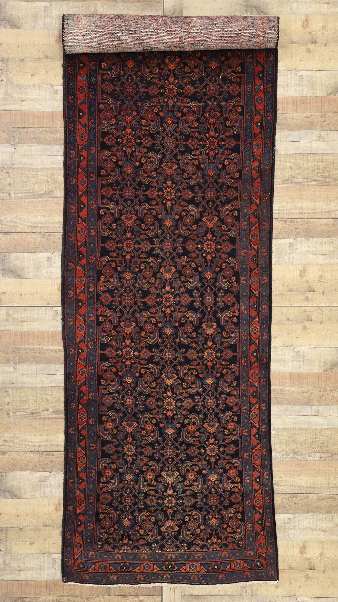 3 x 15 Antique Persian Malayer Rug 75365
