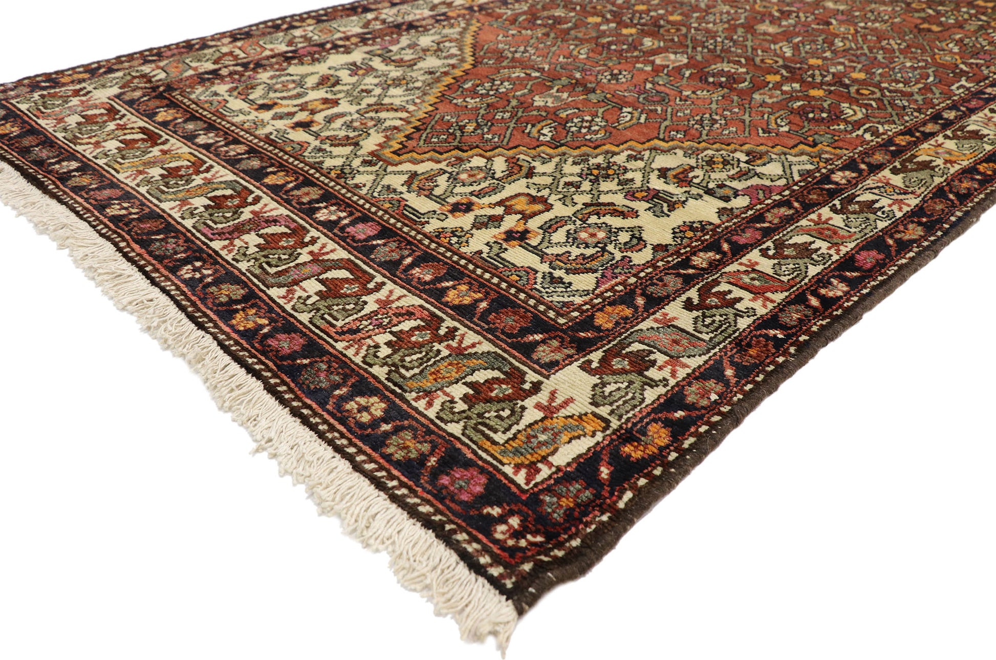 3 x 13 Vintage Hamadan Rug 75379