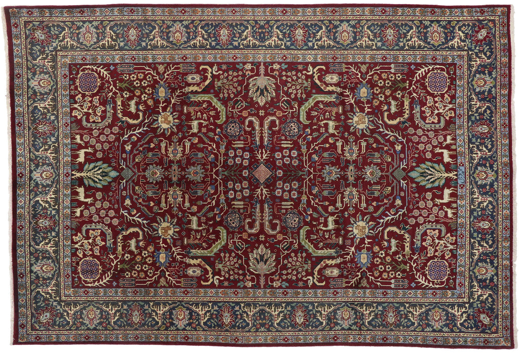 7 x 10 Vintage Persian Tabriz Rug 75511