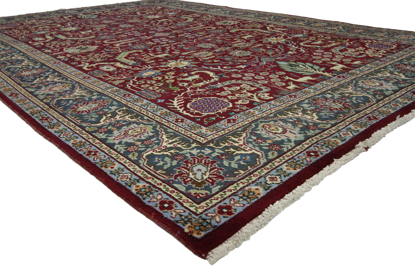 7 x 10 Vintage Persian Tabriz Rug 75511