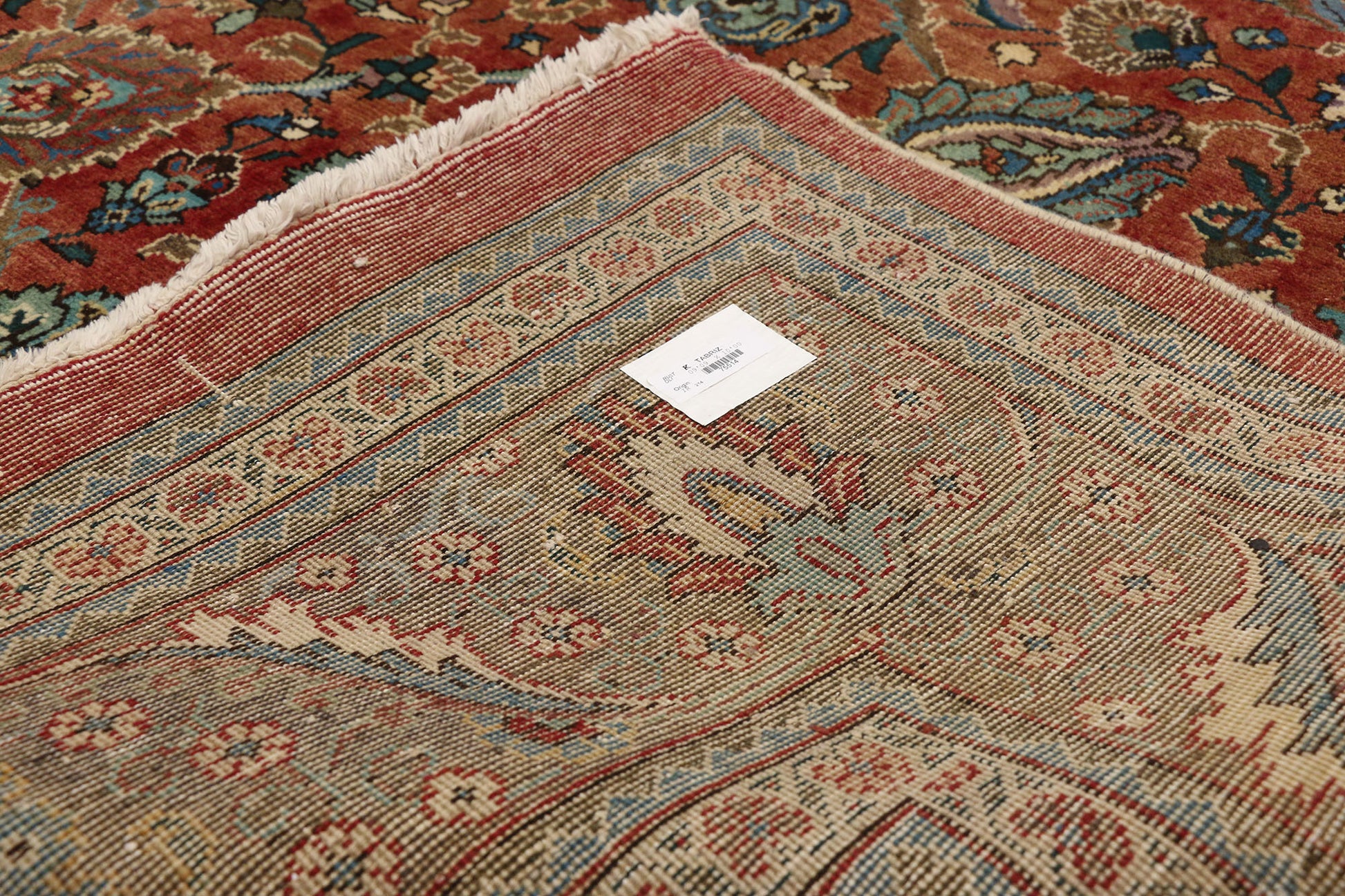 10 x 10 Vintage Tabriz Rug 75514