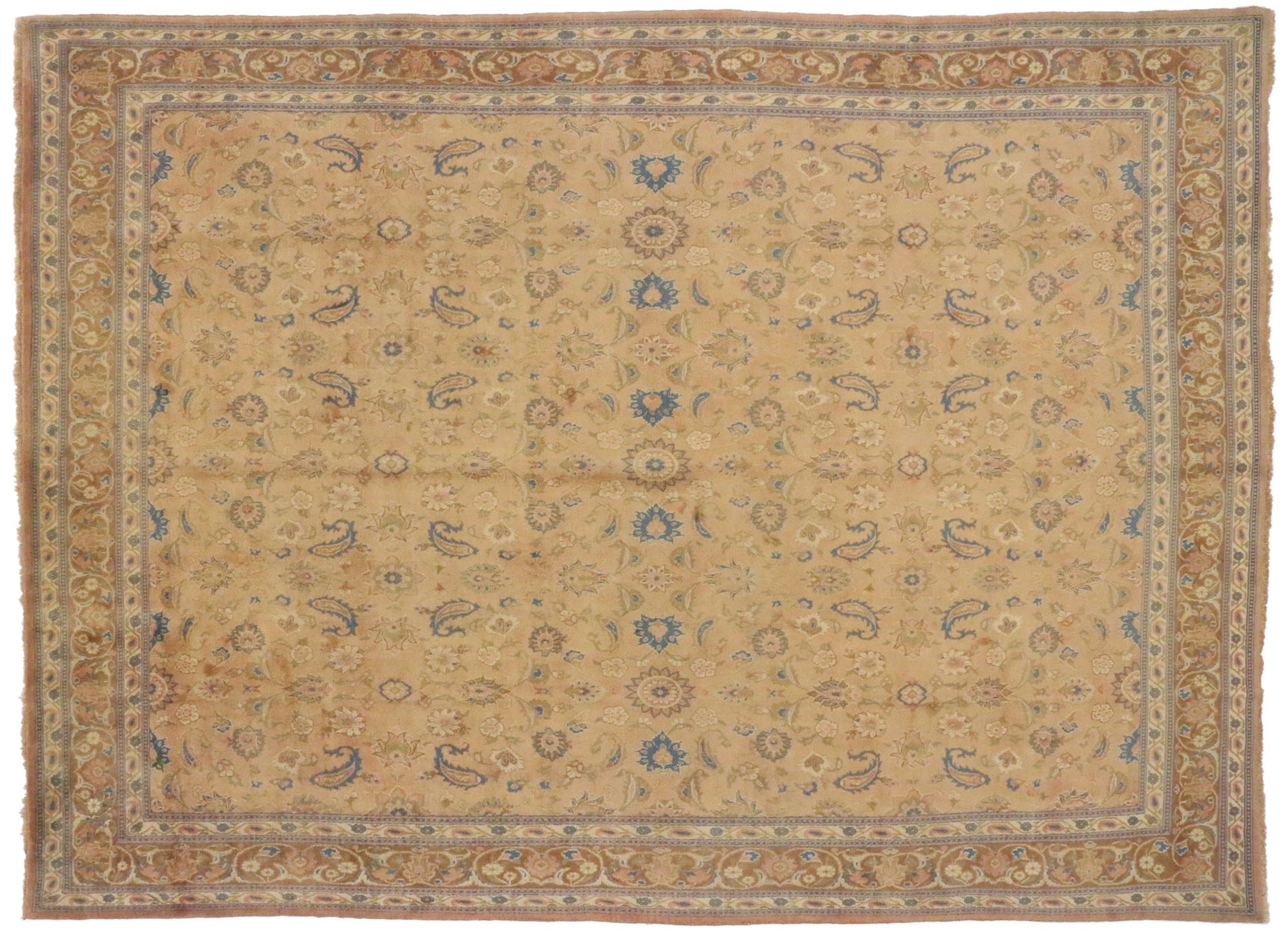 10 x 14 Vintage Persian Mashhad Rug 75530