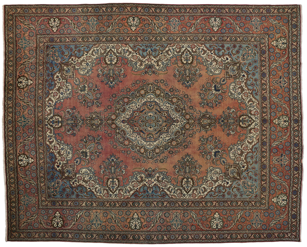 11 x 13 Vintage Tabriz Rug 75532
