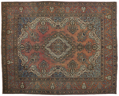 11 x 13 Vintage Tabriz Rug 75532
