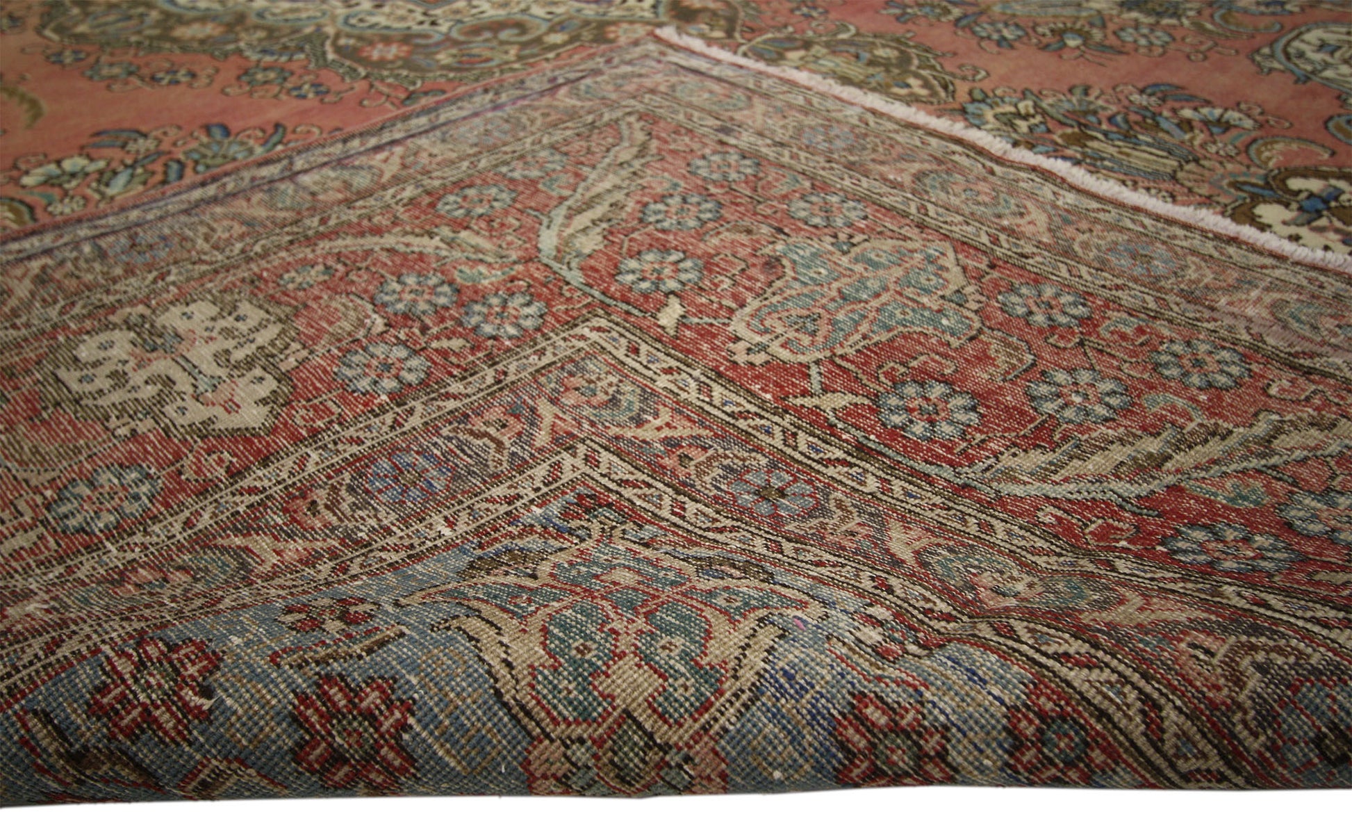 10 x 13 Vintage Persian Tabriz Rug 75296