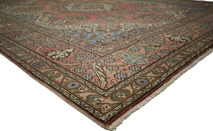 11 x 13 Vintage Tabriz Rug 75532