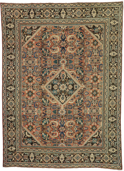 10 x 13 Vintage Mahal Rug 75539