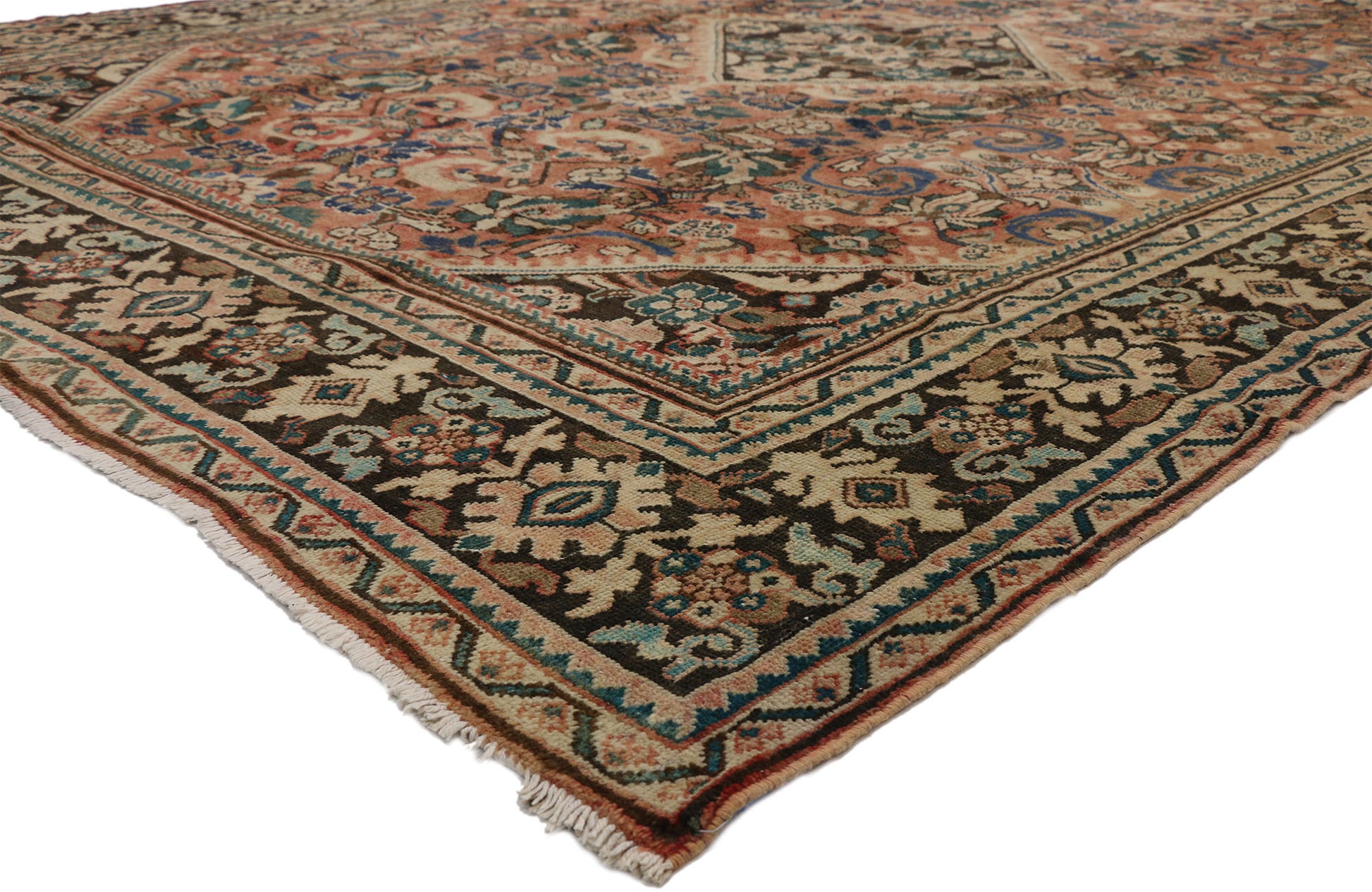 10 x 13 Vintage Mahal Rug 75539