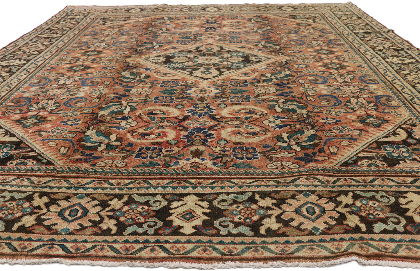 10 x 13 Vintage Mahal Rug 75539