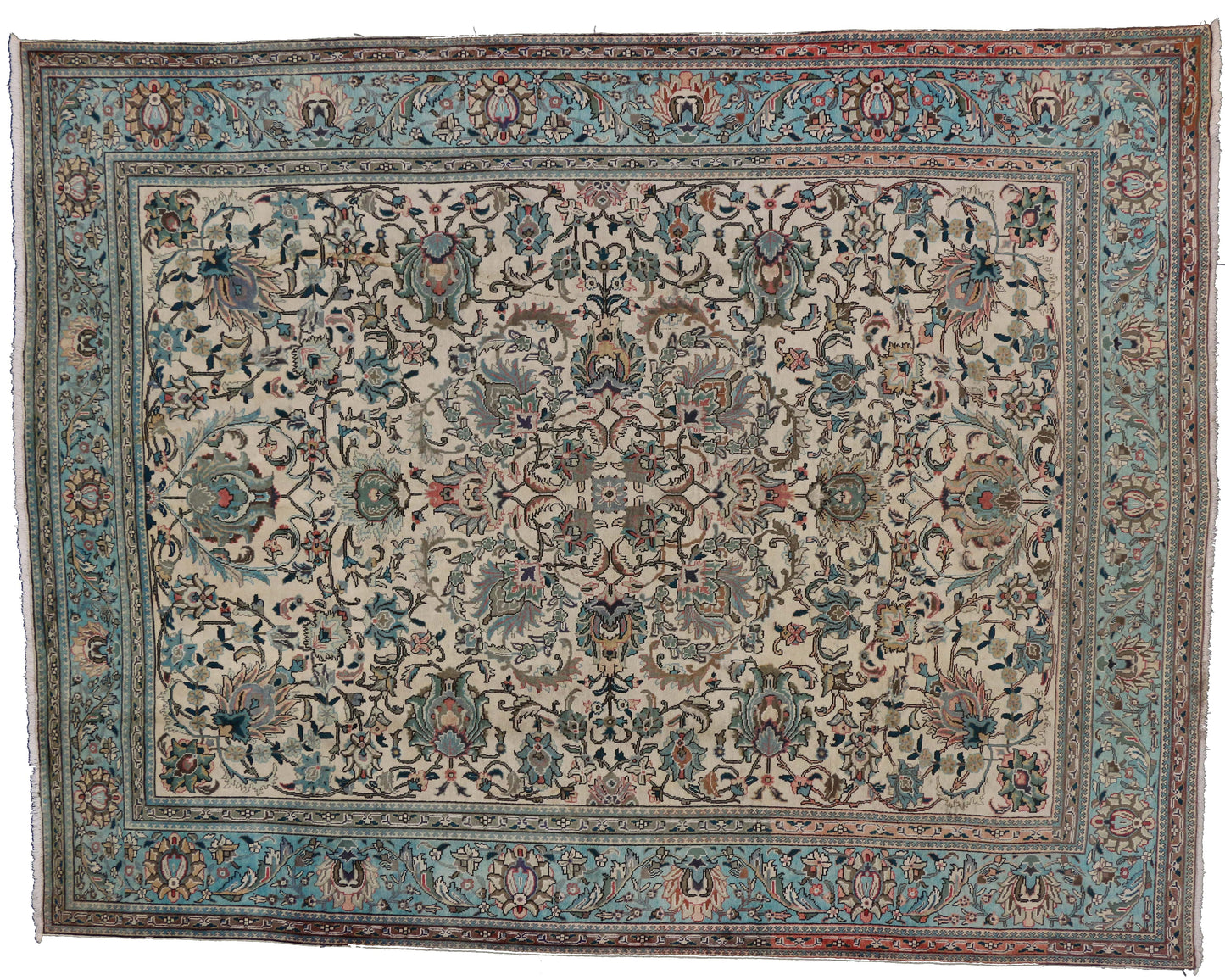 10 x 13 Vintage Tabriz Rug 75545