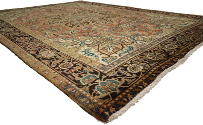 7 x 10 Vintage Persian Heriz Rug 75554